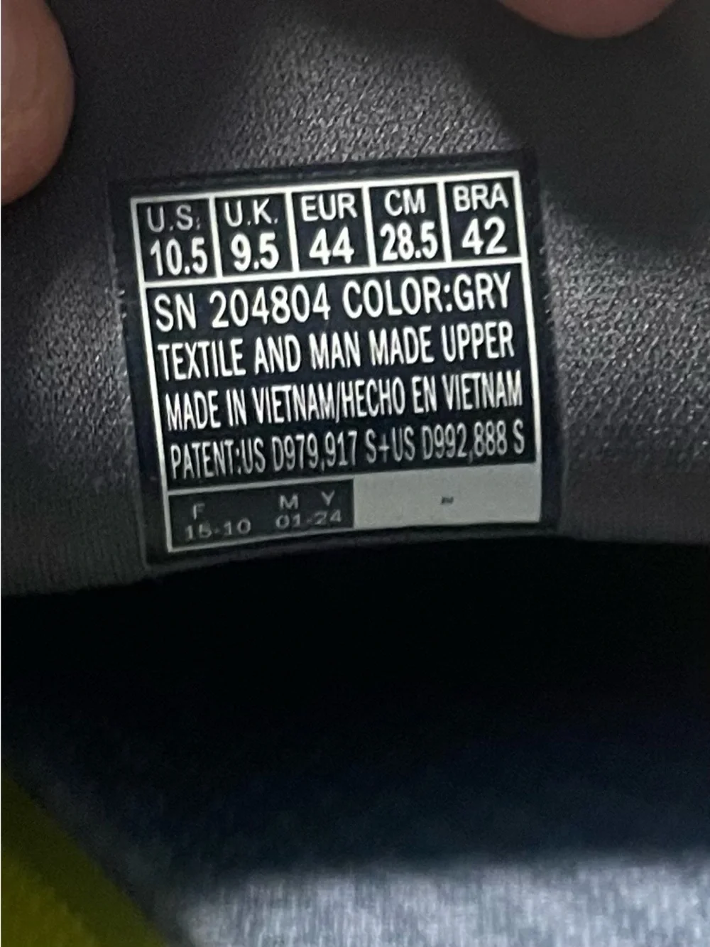 Skechers Slip-ins Hands Free Gray Slip-On Memory Foam Lightweight Mens 10.5